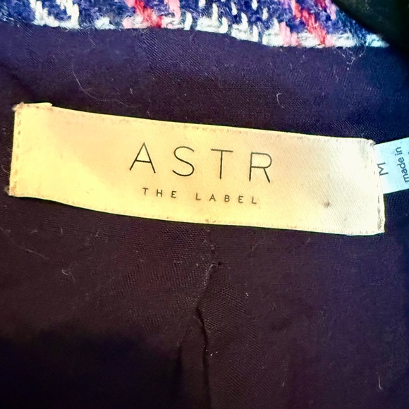 ASTR The Label Keller Plaid Wool Blend Coat Plaid Size Medium - Picture 12 of 15